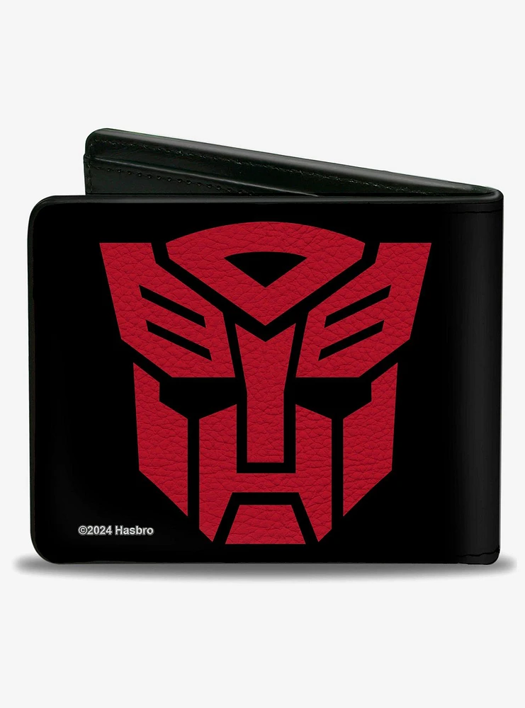 Transformers Autobot Shield Black Red Bifold Wallet