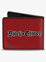 Black Clover Asta Sweating Pose Red Bifold Wallet