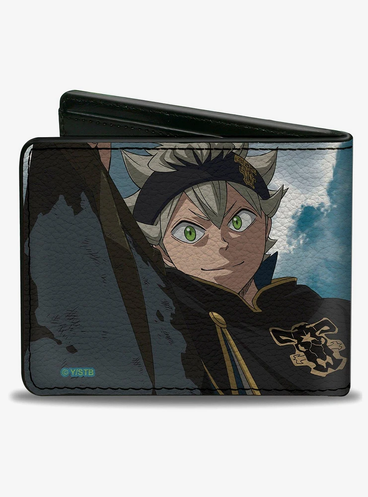 Black Clover Asta and Yami Looking Down Sky Pose Bifold Wallet