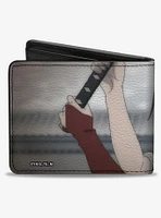 Hells Paradise Sagiri Profile Sword Pose Grays Bifold Wallet