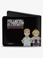 Fullmetal Alchemist Brotherhood Elric Brothers Before After Bifold Wallet