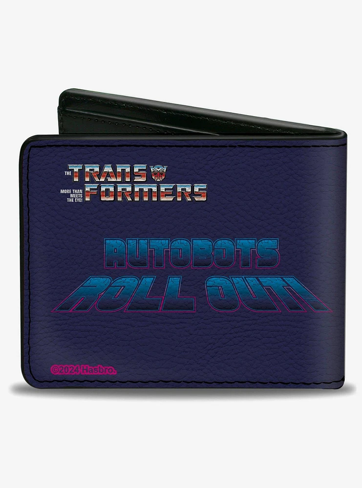 Transformers Autobots Roll Out Group Pose Blues Bifold Wallet