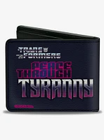 Transformers Megatron Peace Through Tyranny Pose Black Reds Bifold Wallet