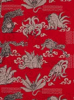 Naruto Shippuden Tailed Beasts Tonal Allover Print Woven Button-Up - BoxLunch Exclusive