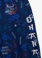Disney Lilo & Stitch Floral Characters Allover Print Hoodie - BoxLunch Exclusive