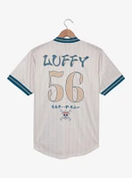 One Piece Monkey D. Luffy Striped Batting Jersey - BoxLunch Exclusive