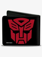 Transformers Autobot Shield Black Red Bifold Wallet