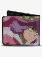 Black Clover Dorothy Unsworth Peace Pose and Title Logo Pinks Bifold Wallet