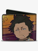 Black Clover Chibi Yami and Charlotte Pose Bifold Wallet