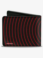 GI Joe Cobra Ripple Logo Black Red Bifold Wallet