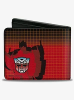 Transformers Optimus Prime Blaster Pose and Autobot Shield Bifold Wallet