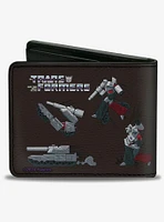 Transformers Optimus Prime and Megatron Conversion Scenes Bifold Wallet