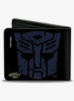 Transformers Grimlock Sword Pose and Autobot Shield Black Bifold Wallet