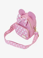 Loungefly Disney Minnie Mouse Polka Dot Straw Ears Convertible Crossbody Bag