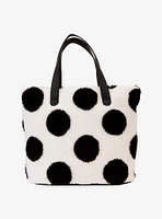 Loungefly Disney Minnie Mouse Polka Dot Sherpa Tote Bag