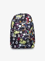 Loungefly Disney The Nightmare Before Christmas Characters Allover Print Backpack