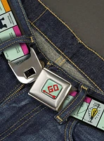 Monopoly Game Board Space Blocks Seatbelt Buckle Belt