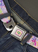 Polly Pocket Dolls & Compacts Collage Seatbelt Buckle Belt