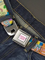 Candy Land Take Me To The Candy Collage Youth Seatbelt Buckle Belt