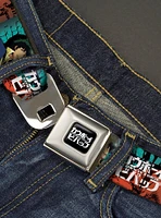 Cowboy Bebop Spike & Faye Brick Pose & Logo Youth Seatbelt Buckle Belt