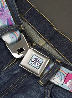 My Little Pony Title Logo Full Color Sky Youth Seatbelt Buckle Belt