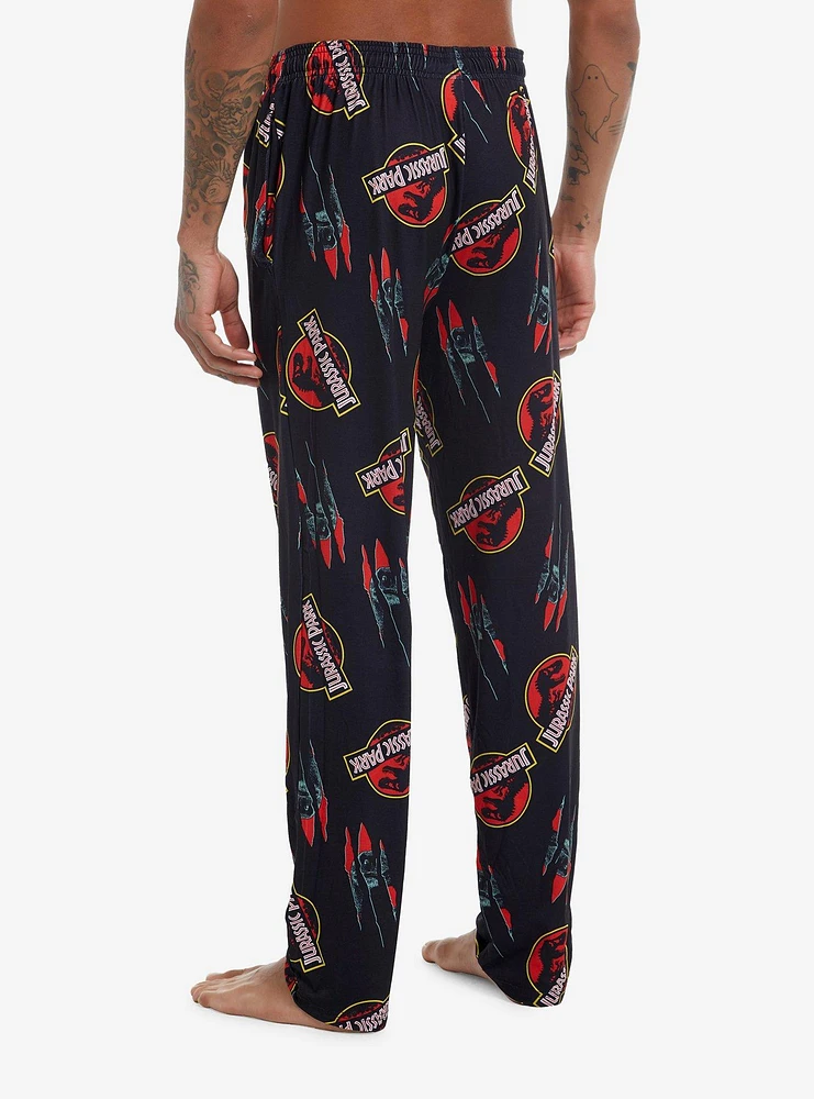 Jurassic Park Logo Scratches Pajama Pants