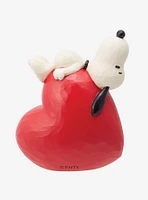 Peanuts Snoopy Laying on Heart Jim Shore Figure