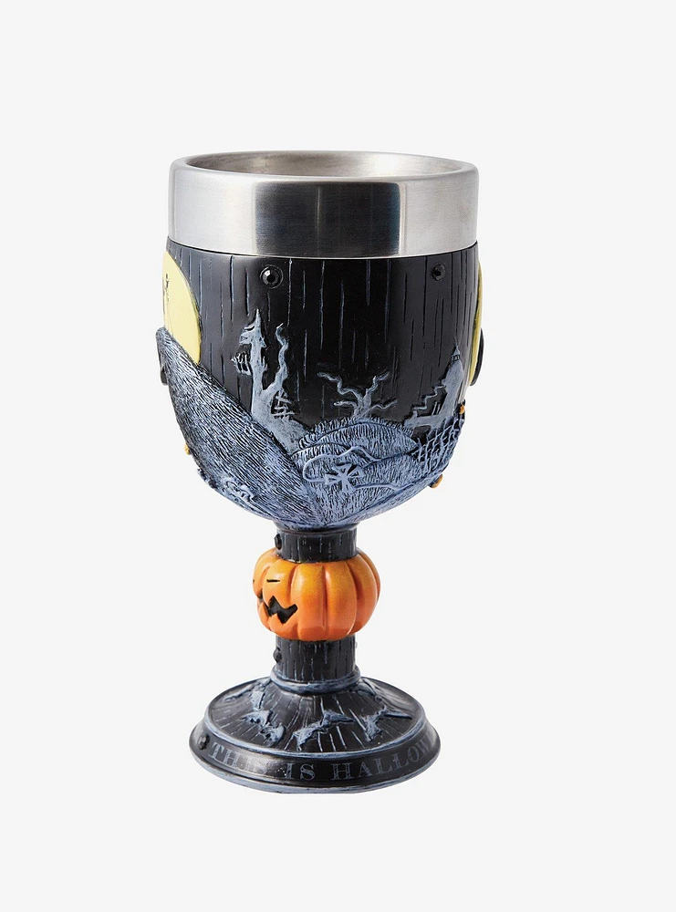 Disney Nightmare Before Christmas Nightmare Hill Scene Goblet