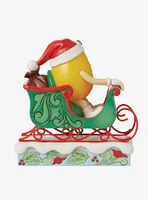 M&M's Yellow In Sleigh Jim Shore Figure