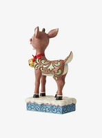 Rudolph The Red-Nosed Reindeer with Bell Jim Shore Figure