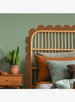 Brown Peel & Stick Scallop Border Decal