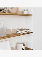 Tan Peel & Stick Scallop Border Decal