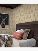 Yellowstone Stockman Silhouette Beige Peel & Stick Wallpaper