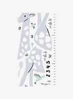Giraffe Growth Chart Grey Wall Decals