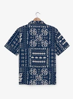Dragon Ball Z Symbols Allover Print Woven Button-Up - BoxLunch Exclusive