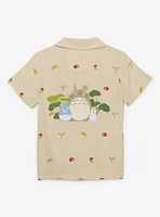 Studio Ghibli® My Neighbor Totoro Acorn Allover Print Toddler Woven Button Up — BoxLunch Exclusive