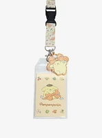 Sanrio Pompompurin Bow Allover Print Lanyard - BoxLunch Exclusive