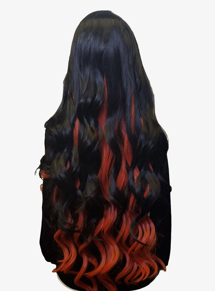 Signature Black and Umber Orange Peekaboo Wig