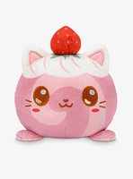 TeeTurtle Strawberry Kitty Strawberry Cake Scented 4 Inch Reversible Plush