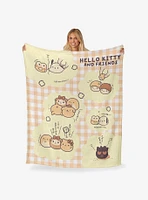 Sanrio Hello Kitty & Friends The Bakery Silk Touch Throw Blanket