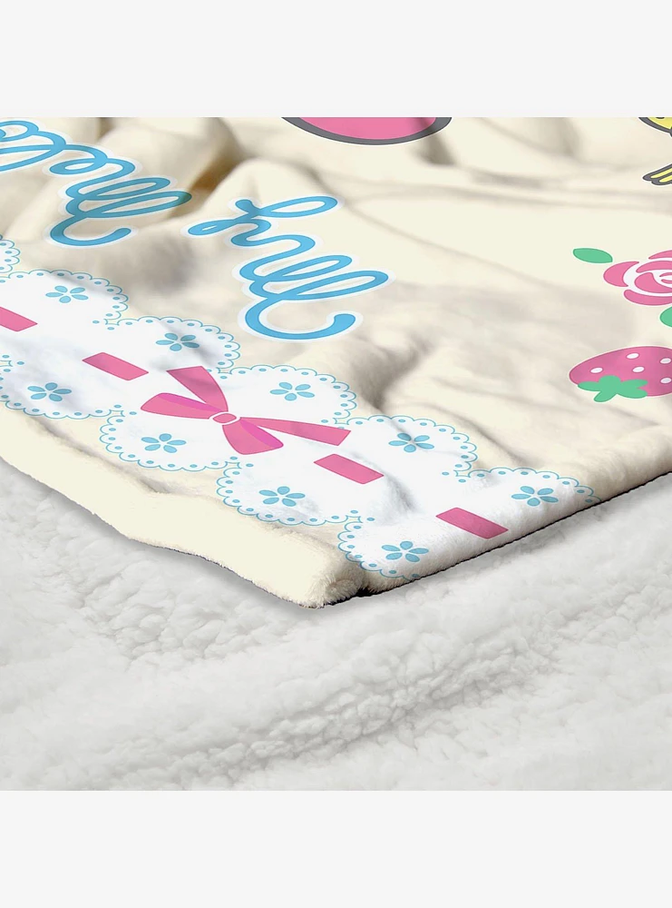 My Melody Sweet Spring Treats Silk Touch Sherpa Throw Blanket