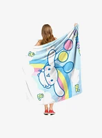 Cinnamoroll Rainbow Clouds Silk Touch Throw Blanket