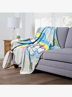 Cinnamoroll Rainbow Clouds Silk Touch Throw Blanket