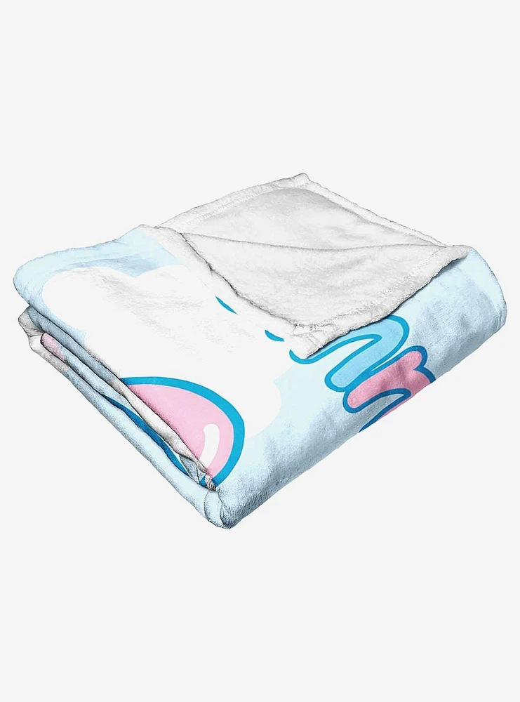 Cinnamoroll Rainbow Clouds Silk Touch Throw Blanket