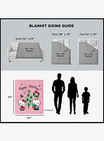 Hello Kitty Mistletoe Silk Touch Throw Blanket