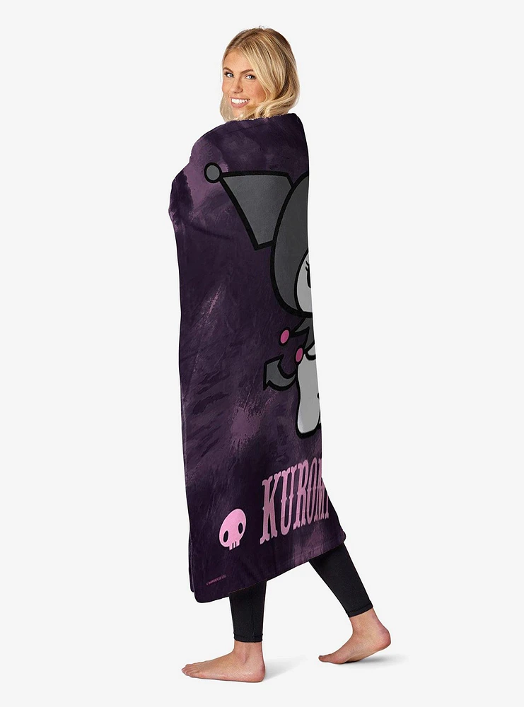 Kuromi Bad Kuromi Silk Touch Throw Blanket