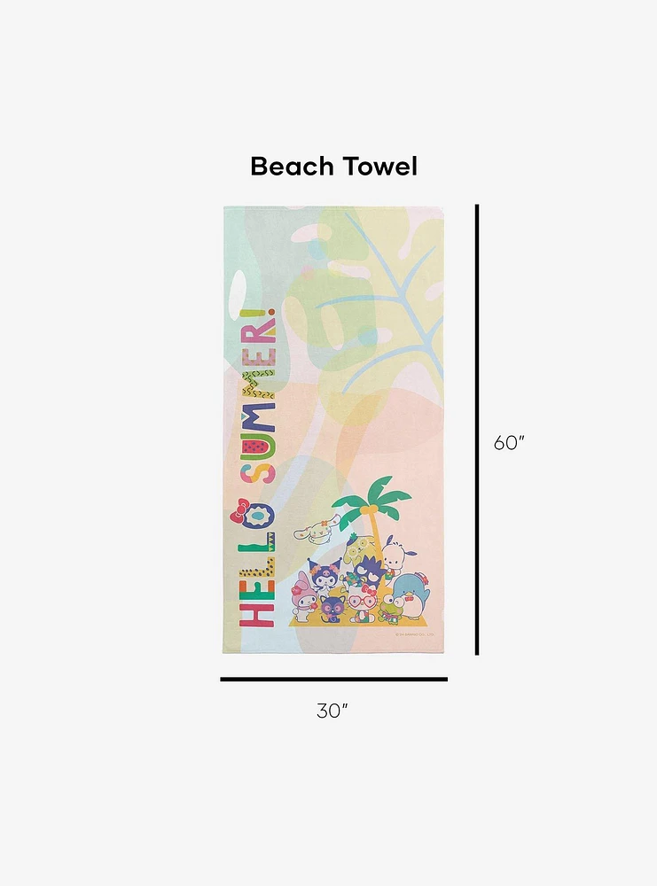 Sanrio Hello Kitty & Friends Hello Summer Beach Towel