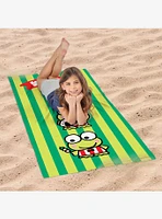 Keroppi Snacks Beach Towel