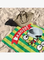 Keroppi Snacks Beach Towel