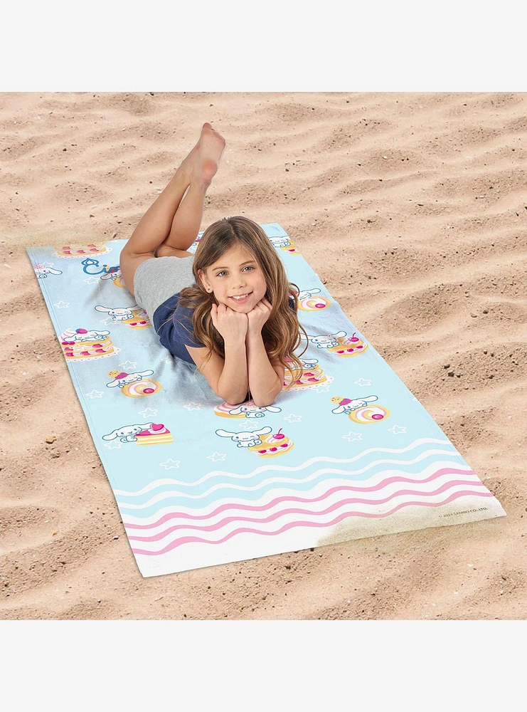 Cinnamoroll Pastry Dreams Beach Towel